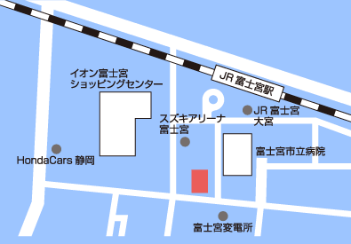 静岡ガス エネリア富士宮 地図