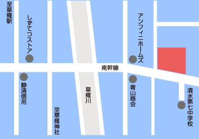 静岡ガス エネリア清水南 地図
