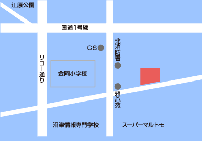 静岡ガス エネリア東部中央 地図